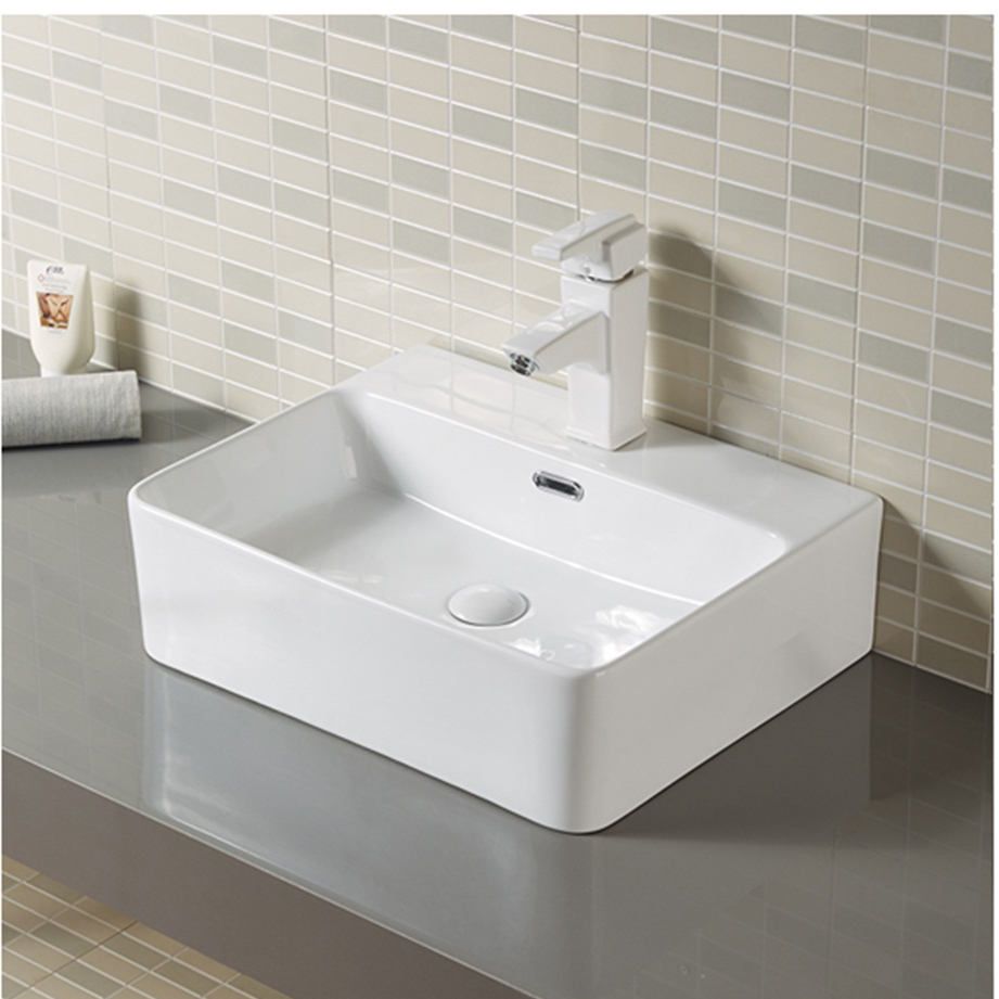 Lavatory Porcelain Small Square Vessel Sink