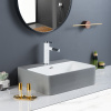 Rectangular Ceramic Porcelain Hand Wash Basin Above Counter Countertop Sink