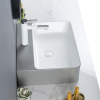 Rectangular Ceramic Porcelain Hand Wash Basin Above Counter Countertop Sink