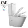 Easy Clean Rimless Ceramic Bathroom Two Piece Wash Down Wc Colored Toilet Bowl