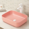 Counter top vitreous china bathroom vessel sink