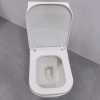 New Fashion Design White One Piece Toilet Rimless Flushing Comfortable Height Toilet