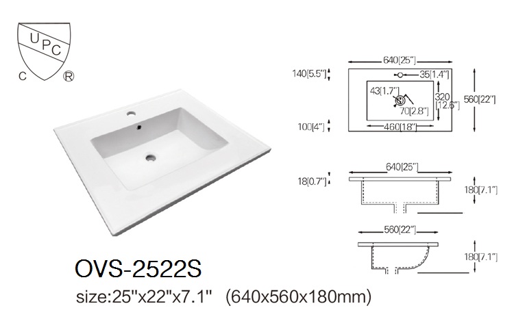 Bathroom Vanity Top with Sink