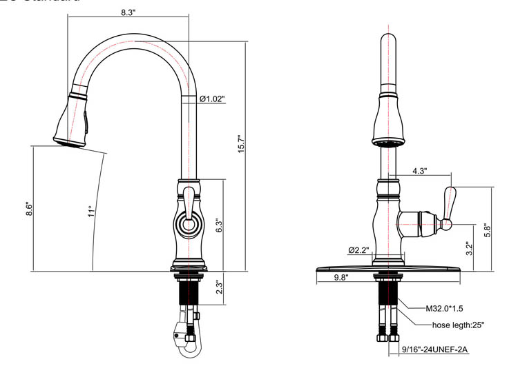 classical-brass-pull-out-chrome-gooseneck-kitchen-faucet