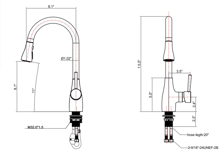 brass-single-hole-kitchen-faucet-with-sprayer