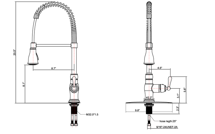 large-size-pull-down-spout-kitchen-faucet-with-sprayer