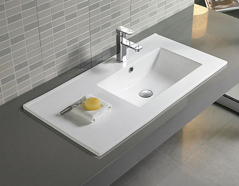 Rectangular Vanity-top Bathroom Sink