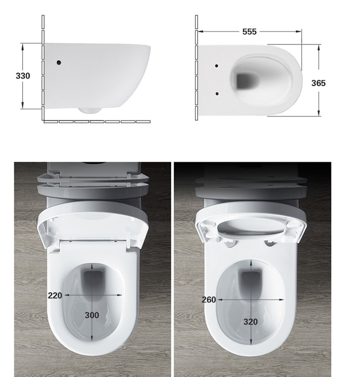 1 Piece Elongated Toilet