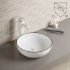 Countertop-Mounted Bathroomsmall Wash Basin Price With No Overflow