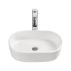 oval shape hand wash basin countertop white bathroom sink