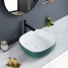 Square Porcelain Wash Basin Price Above Counter Bathroom Vessel Sink