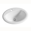 Bathroom oval shape ceramic basin wash basin undermount sink