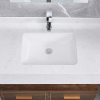 High Quality Glazed Vitreous China Undermount Trough Bathroom Sink