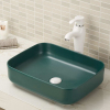 Counter top vitreous china bathroom vessel sink