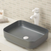 Counter top vitreous china bathroom vessel sink