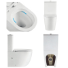 Sanitary Ware Bathroom Ceramic Cheap Rimless Standing China Two Piece Toilet