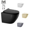 Bathroom Rimless Suspended Black Chaozhou Ceramic Toilet Price Wall Hung Toilet