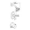 Bathtub Brass Bathroom Shower Faucet Set