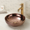 Round counter top bathroom wash basin bowl