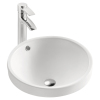 Semi-recessed Ceramic Counter Top Wash Hand Basin