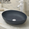 Oval counter top bathroom wash basin