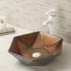 Designed diamond shape vessel bathroom lavabo