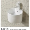 High Quality Round Shape White Wall Mounting Porcelain Basins