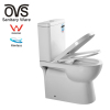 WC Pedestal Two Piece P Trap Hot Sale Commode Good Price Ceramic Toilet Bowl