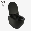 ceramic sanitary ware wc wall mounted drain matt black wall hung toilet