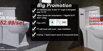 Mid Year Big Promotion for toilet and sink