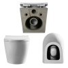 Bathroom Washdown Modern Wc Wall hung Ceramic S-trap Sanitary Ware Toilets Bowl