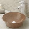 Round Shape Bathroom Porcelain Vessel Sink