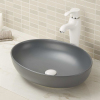 Oval counter top bathroom wash basin