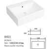 High quality ceramic wash basin above mounting washroom sink