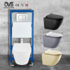 Sanitary Ware Bathroom Wc Ceramic Round Wall Hung Toilet Bowl