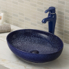 Oval counter top bathroom wash basin