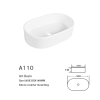 oval shape hand wash basin countertop white bathroom sink