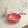 Countertop-Mounted Bathroomsmall Wash Basin Price With No Overflow