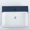 Modern Rounded Corners Wash Basin Water-Resistant Above Counter Sink