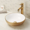 Round counter top bathroom wash basin bowl