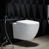 One Piece European Back To Wall Toilet Round Comfort Height for Hotel