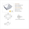 Smooth Non-Porous Surface Deep Wash Basin Sink Undermount Basin