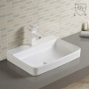 Contemporary Art Design Over The Counter Bathroom Sink With Durable Ceramic