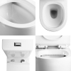 Sanitary Ware Bathroom Ceramic Cheap Rimless Standing China Two Piece Toilet