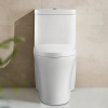 North American Save Water 1.28 Gpf Round White ADA Standard Modern One Piece Toilet