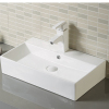 Wall Hung Rectangular White Bathroom Sink