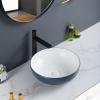 Porcelain Countertop Hand Basin White Ceramic Bathroom Vessel Sink