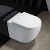 One Piece European Back To Wall Toilet Round Comfort Height for Hotel