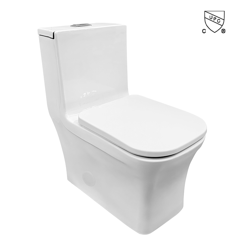 New Fashion Design White One Piece Toilet Rimless Flushing Comfortable Height Toilet